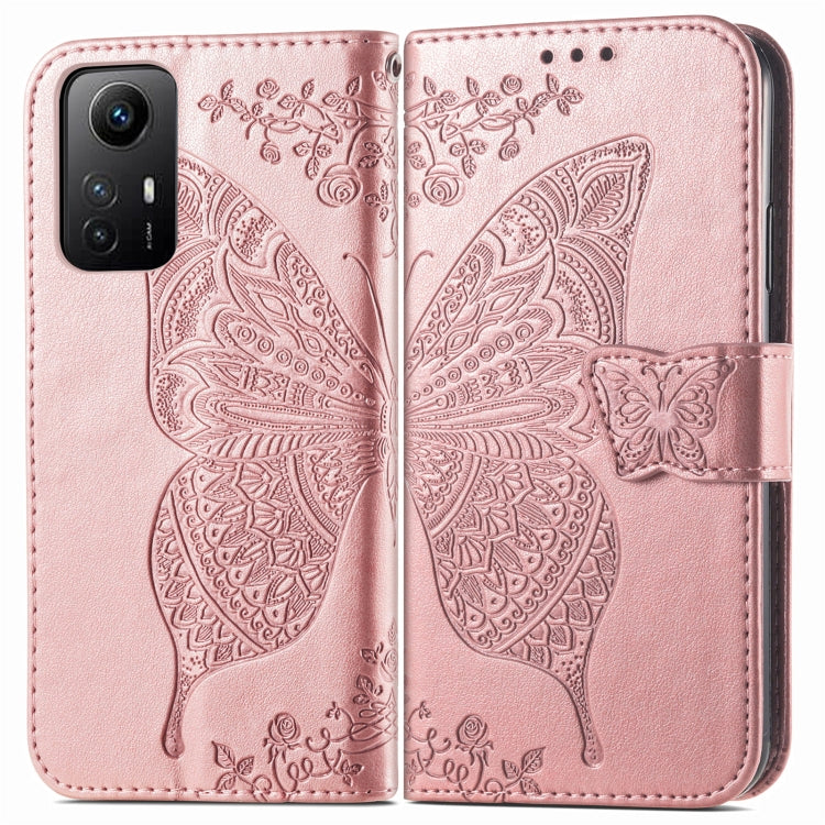 BUTTERFLY Knižkové puzdro pre Xiaomi Redmi Note 12S - ružové
