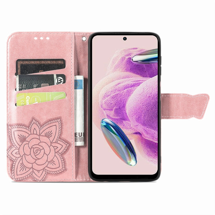 BUTTERFLY Knižkové puzdro pre Xiaomi Redmi Note 12S - ružové