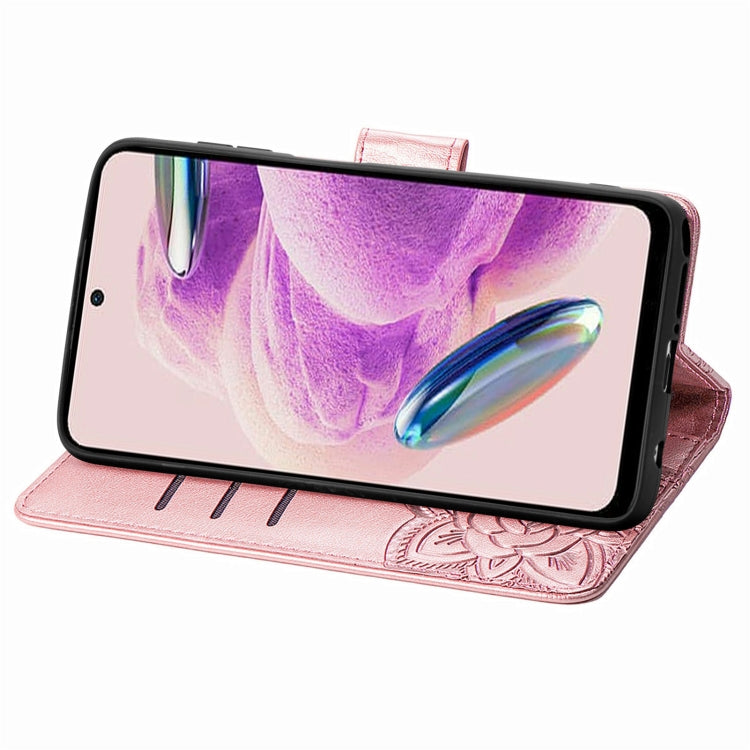 BUTTERFLY Knižkové puzdro pre Xiaomi Redmi Note 12S - ružové