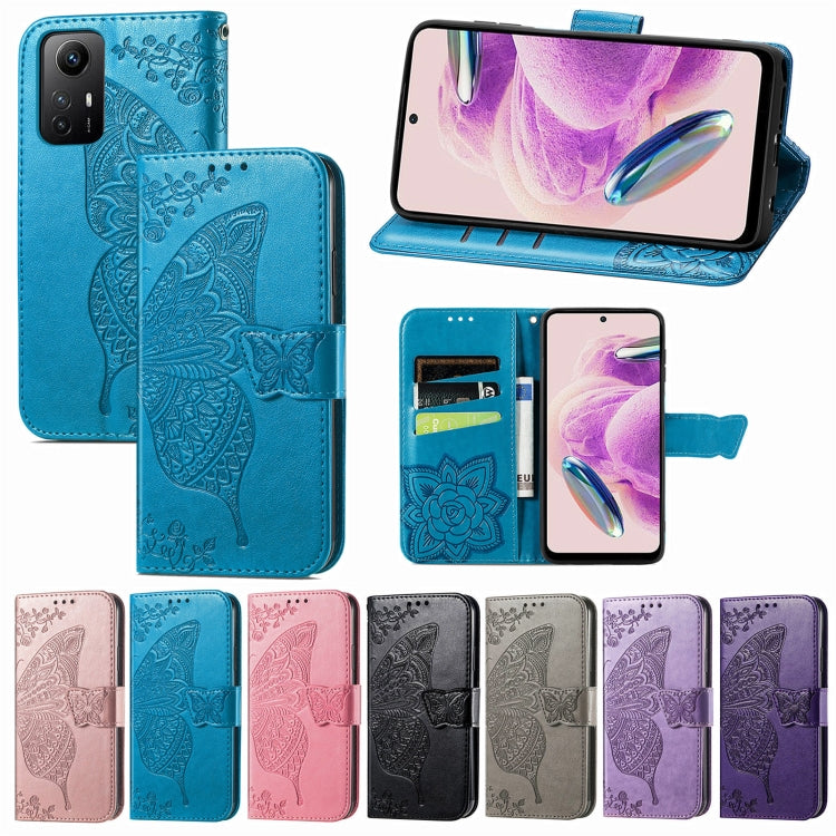 BUTTERFLY Knižkové puzdro pre Xiaomi Redmi Note 12S - ružové