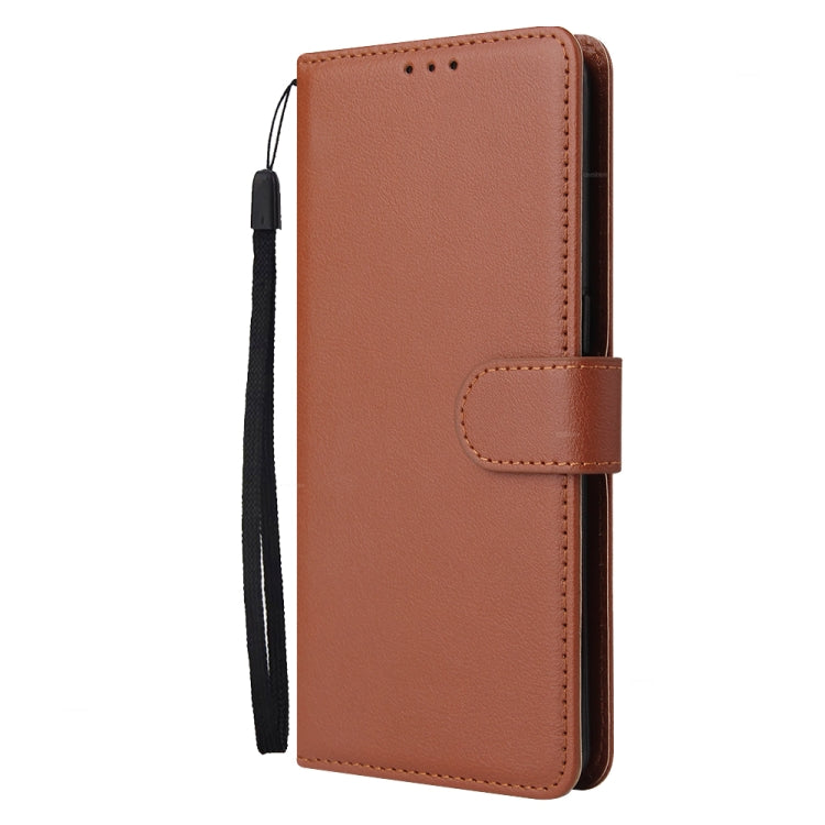 SOLID Knižkové puzdro pre Xiaomi Redmi Note 12S - hnedé