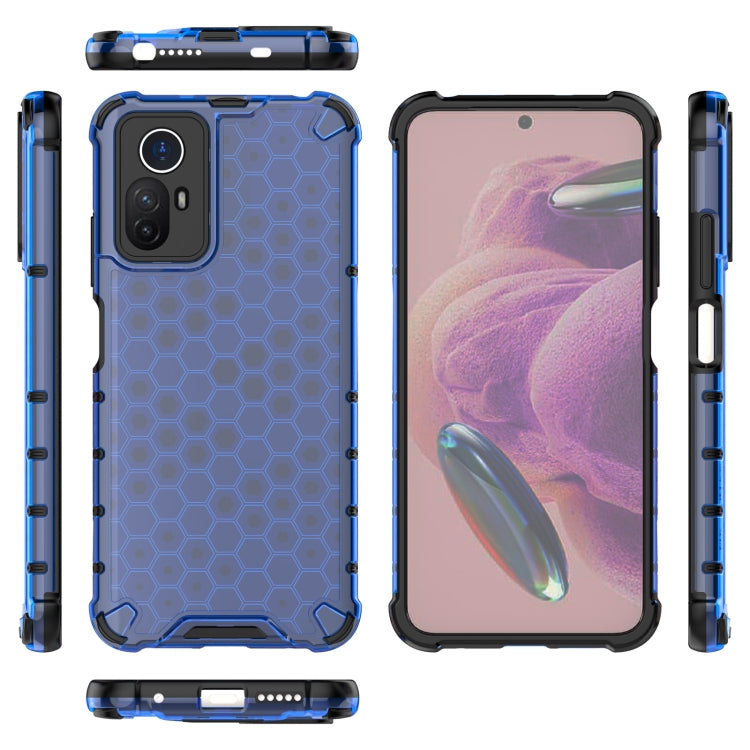 HONEYCOMB Tvrdený kryt pre Xiaomi Redmi Note 12S - modrý
