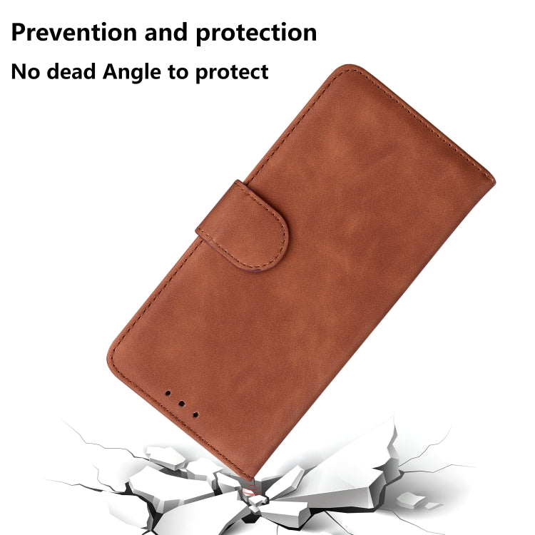 SOLID Knižkové puzdro pre Xiaomi Redmi Note 12 5G - hnedé
