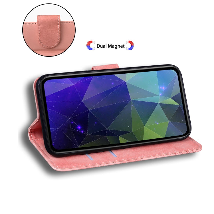 SOLID Knižkové puzdro pre Xiaomi Redmi Note 12 5G - ružové