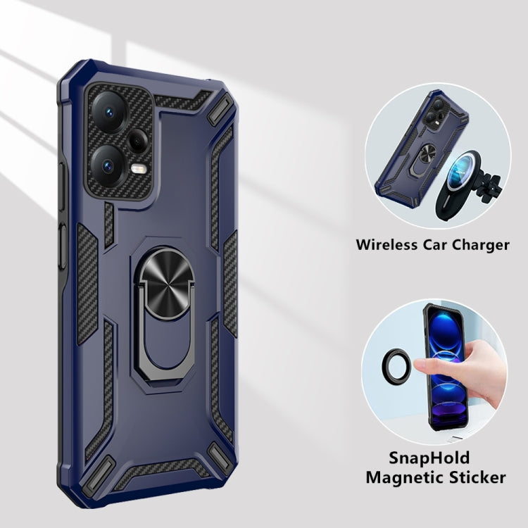WARSHIP ARMOR Tvrdený kryt pre Xiaomi Redmi Note 12 Pro+ 5G - červený