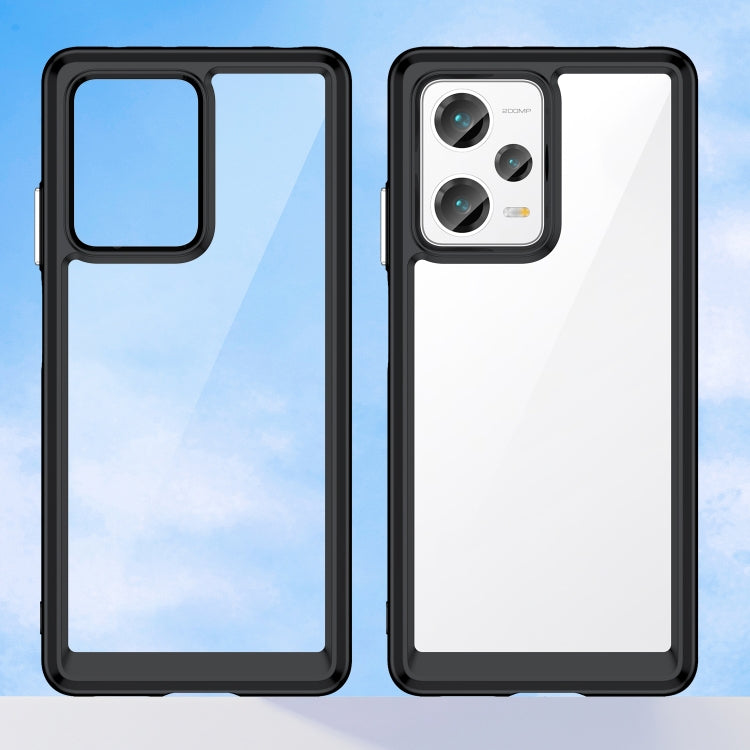 ACRYLIC Zadný kryt pre Xiaomi Redmi Note 12 Pro+ 5G - čierny