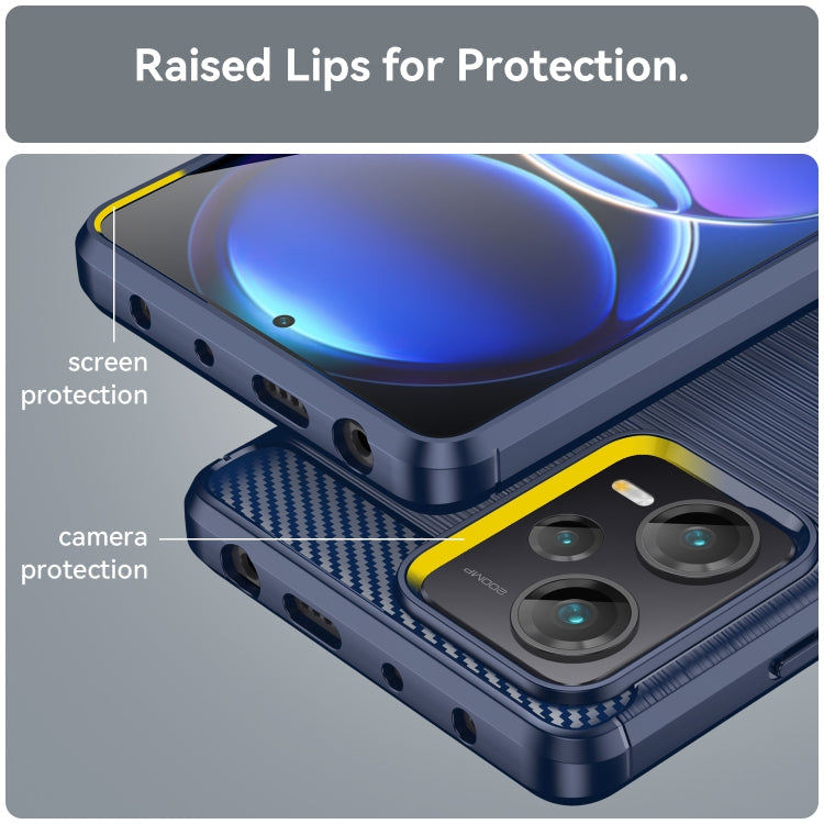 CARBON Zadný obal pre Xiaomi Redmi Note 12 Pro+ 5G - modrý