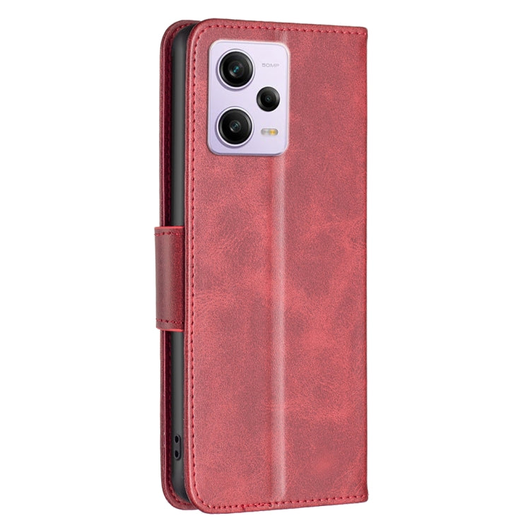 LAMBSKIN Knižkové puzdro pre Xiaomi Redmi Note 12 Pro 5G - červené
