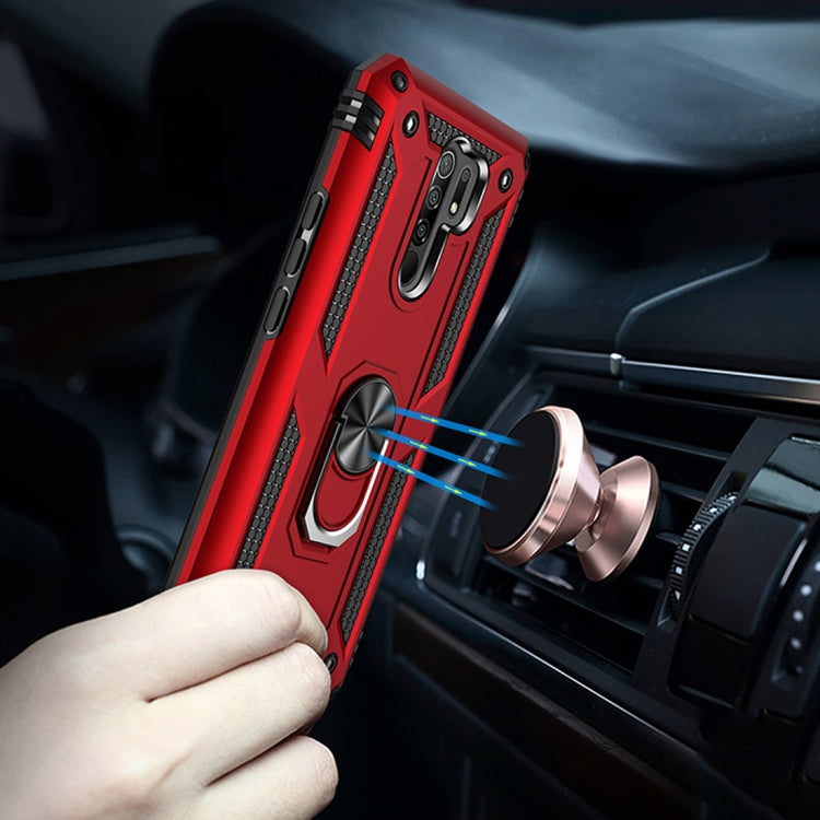 RING ARMOR Tvrdený kryt pre Xiaomi Redmi 9 - zelený