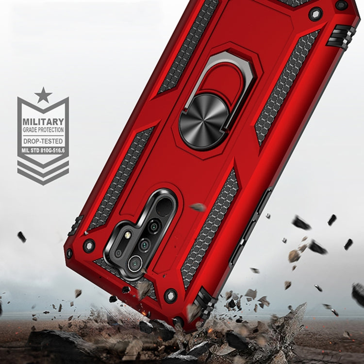 RING ARMOR Tvrdený kryt pre Xiaomi Redmi 9 - sivý