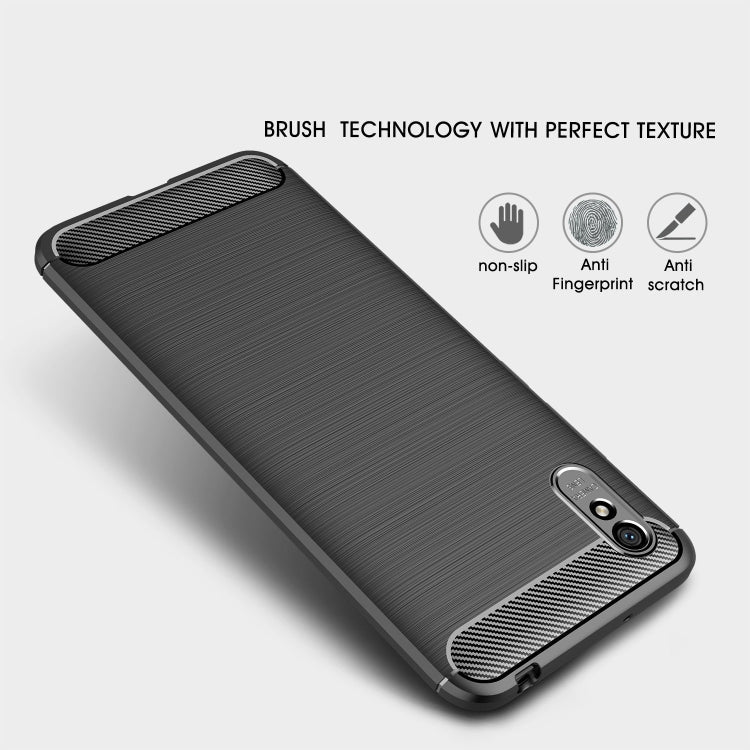 CARBON Zadný obal pre Xiaomi Redmi 9A / 9AT - čierny