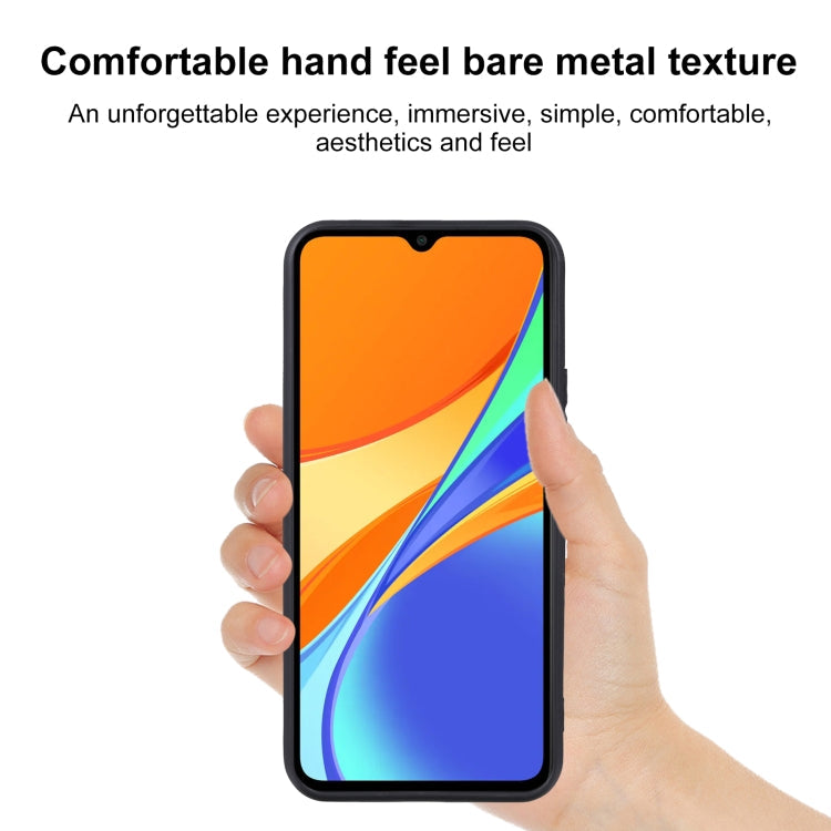 MATT Silikónový obal pre Xiaomi Redmi 9C - čierny