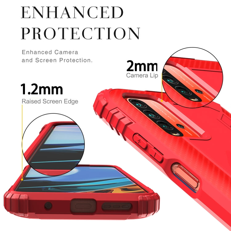 RING ARMOR Tvrdený kryt pre Xiaomi Redmi 9T - červený
