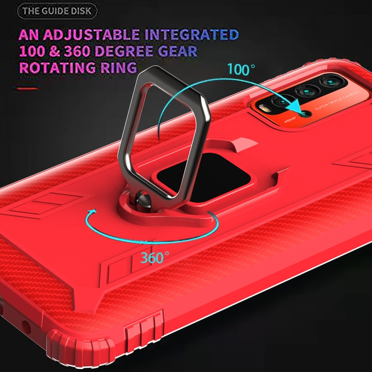 RING ARMOR Tvrdený kryt pre Xiaomi Redmi 9T - červený
