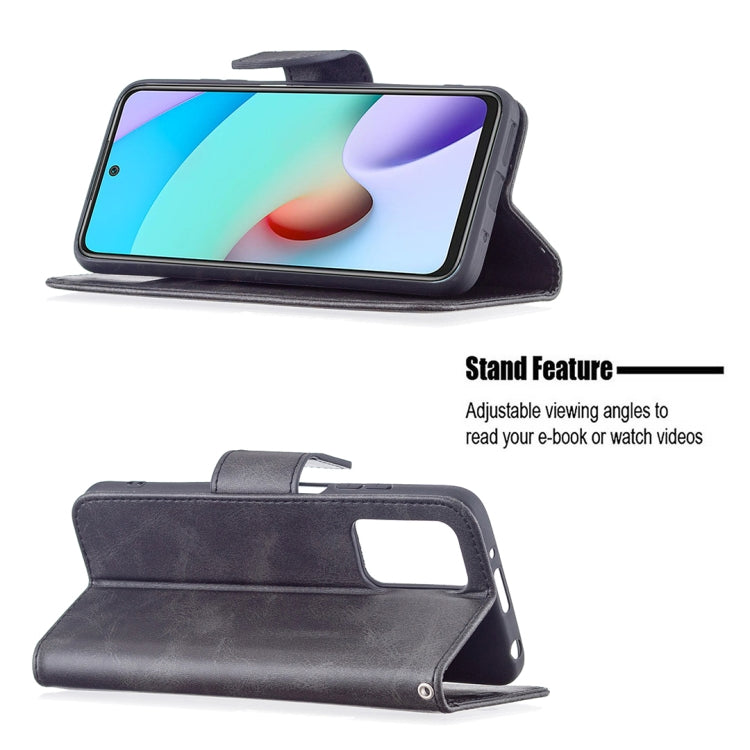 LAMBSKIN Knižkové puzdro pre Xiaomi Redmi 10 / Redmi 10 2022 - čierne