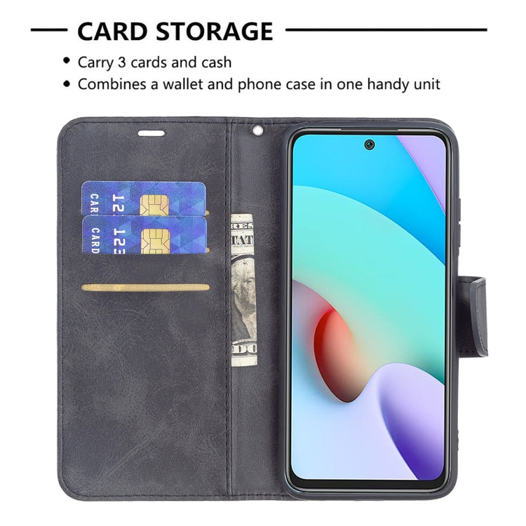 LAMBSKIN Knižkové puzdro pre Xiaomi Redmi 10 / Redmi 10 2022 - čierne