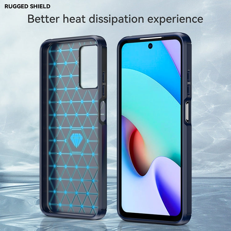 CARBON Zadný obal pre Xiaomi Redmi 10 / Redmi 10 2022 - modrý