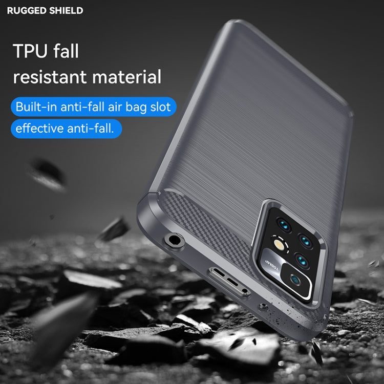 CARBON Zadný obal pre Xiaomi Redmi 10 / Redmi 10 2022 - modrý