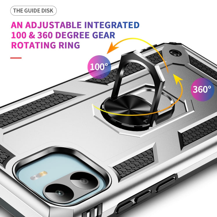 RING ARMOR Tvrdený kryt pre Xiaomi Redmi A1 / Redmi A2 - sivý