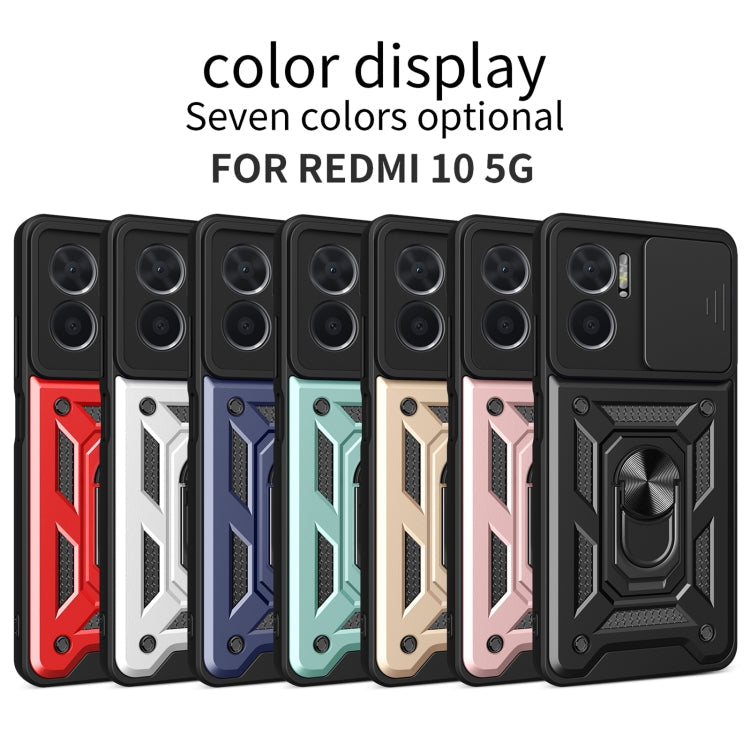 SLIDING ARMOR Tvrdený kryt pre Xiaomi Redmi 10 5G - sivý