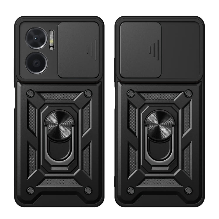 SLIDING ARMOR Tvrdený kryt pre Xiaomi Redmi 10 5G - modrý