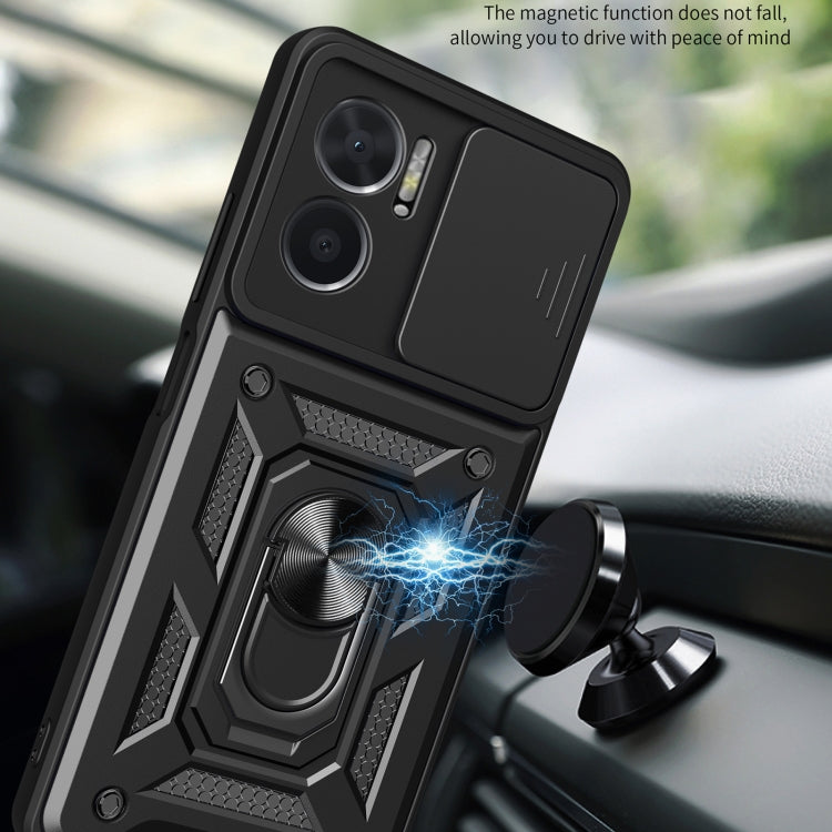 SLIDING ARMOR Tvrdený kryt pre Xiaomi Redmi 10 5G - zelený