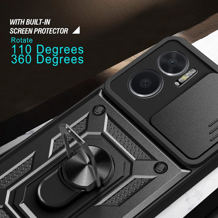 SLIDING ARMOR Tvrdený kryt pre Xiaomi Redmi 10 5G - zelený