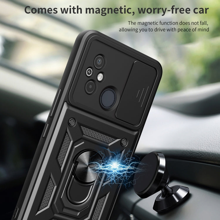SLIDING ARMOR Tvrdený kryt pre Xiaomi Redmi 12 - modrý