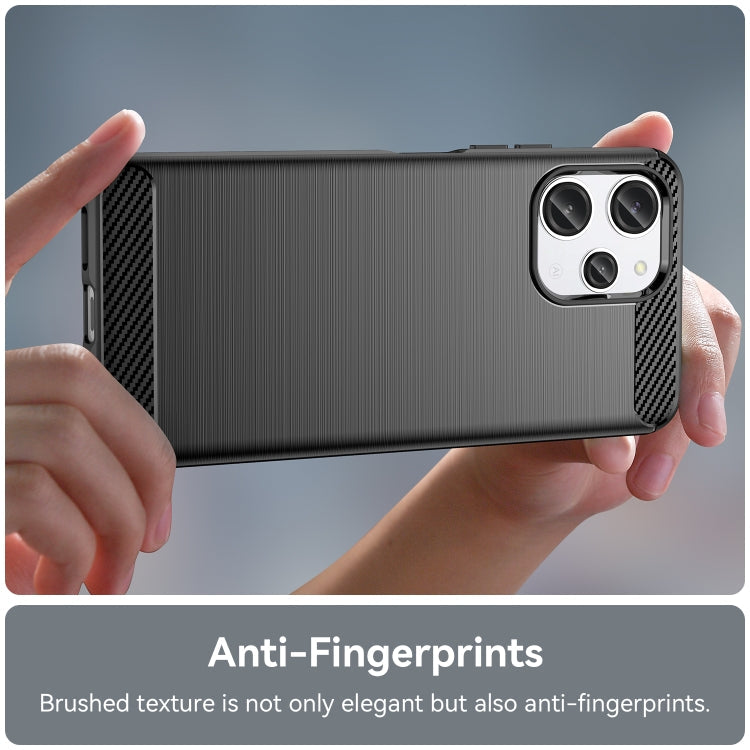 CARBON Zadný obal pre Xiaomi Redmi 12 - čierny