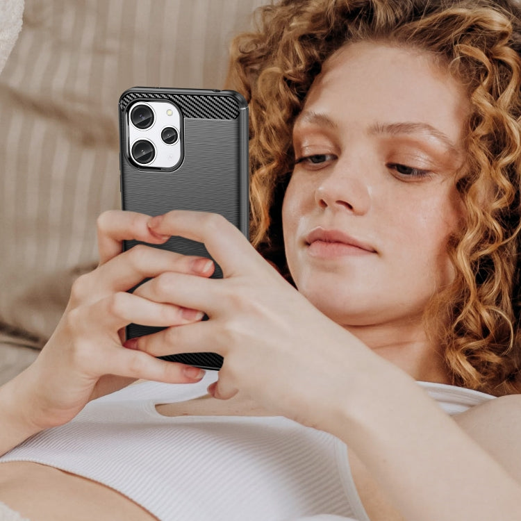 CARBON Zadný obal pre Xiaomi Redmi 12 - čierny