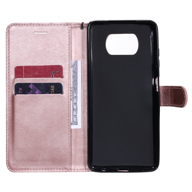 SOLID Knižkové puzdro pre Xiaomi Poco X3 NFC / X3 Pro - ružové