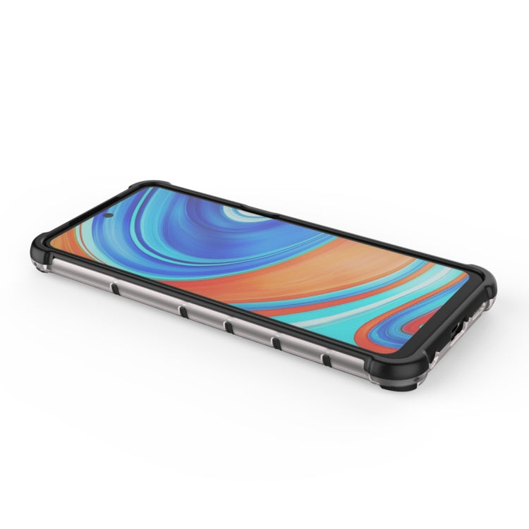 HONEYCOMB Tvrdený kryt pre Xiaomi Redmi Note 9S / Note 9 Pro - červený