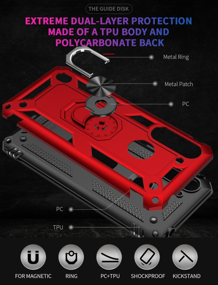 RING ARMOR Tvrdený kryt pre Motorola Moto G8 Power Lite - čierny