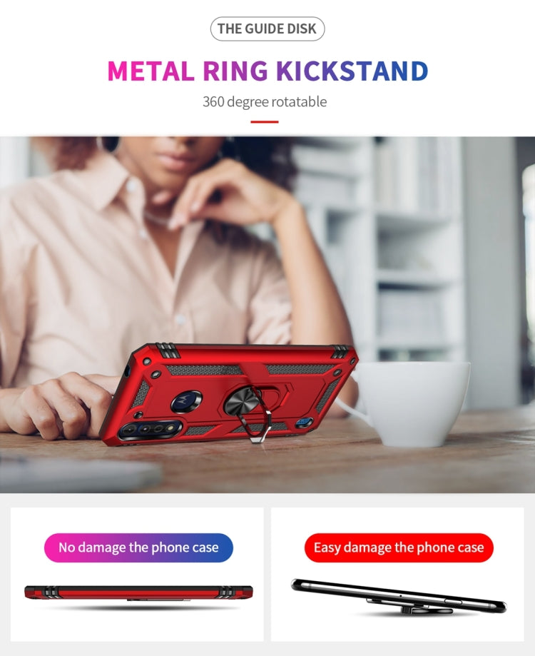 RING ARMOR Tvrdený kryt pre Motorola Moto G8 Power Lite - čierny