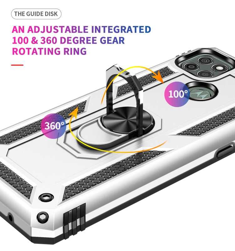 RING ARMOR Tvrdený kryt pre Motorola Moto G9 Power - sivý