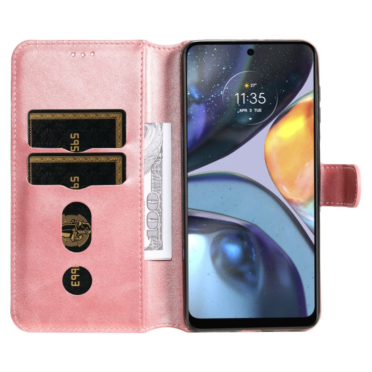 CALF Knižkové puzdro pre Motorola Moto G22 - ružové
