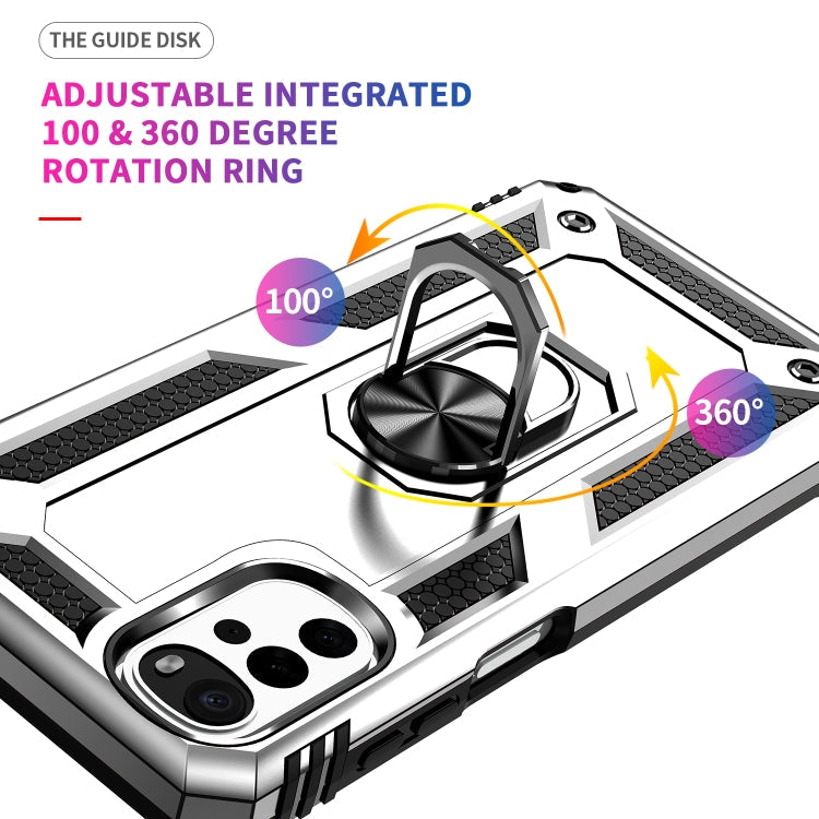 RING ARMOR Tvrdený kryt pre Motorola Moto G22 - sivý