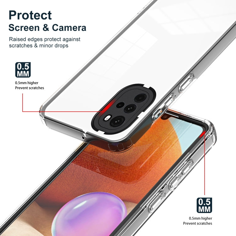 FRAME Zadný kryt pre Motorola Moto G22 - čierny