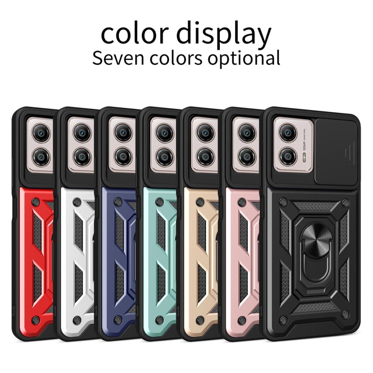 SLIDING ARMOR Tvrdený kryt pre Motorola Moto G13 / G23 - zlatý