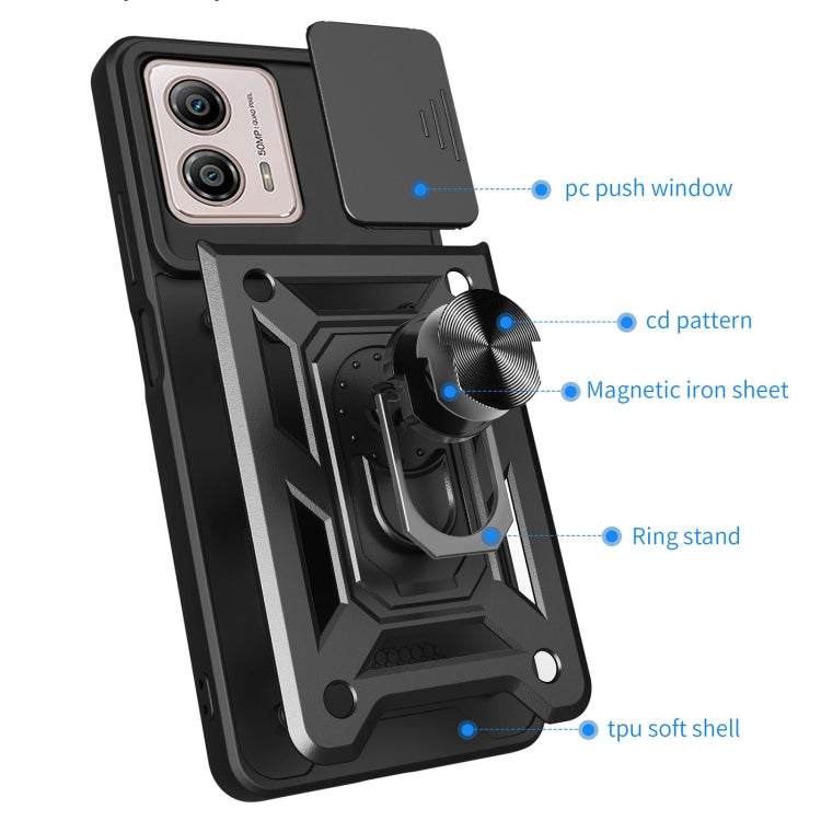 SLIDING ARMOR Tvrdený kryt pre Motorola Moto G13 / G23 - zelený