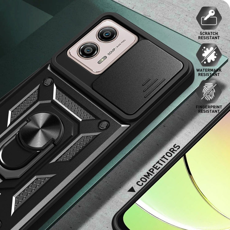 SLIDING ARMOR Tvrdený kryt pre Motorola Moto G13 / G23 - zelený