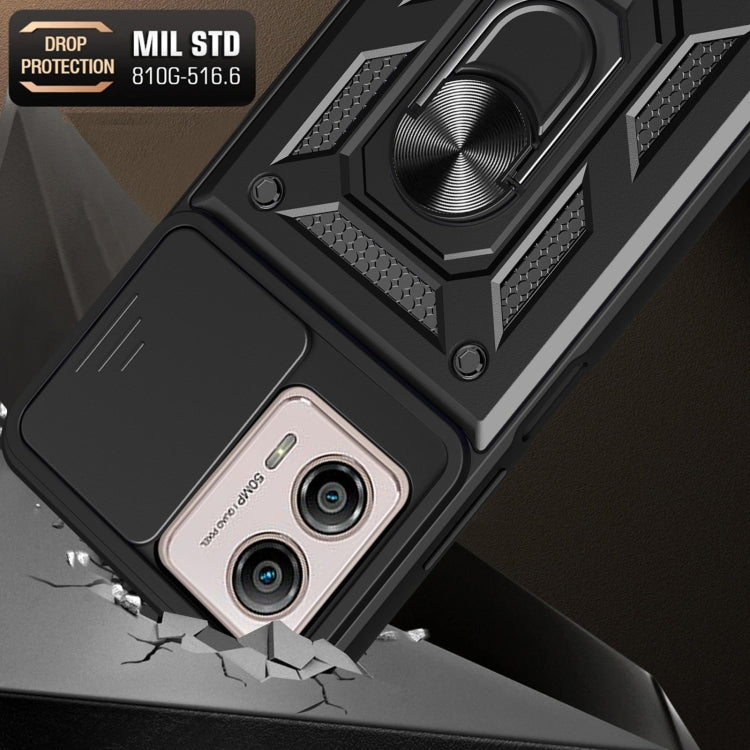 SLIDING ARMOR Tvrdený kryt pre Motorola Moto G13 / G23 - červený