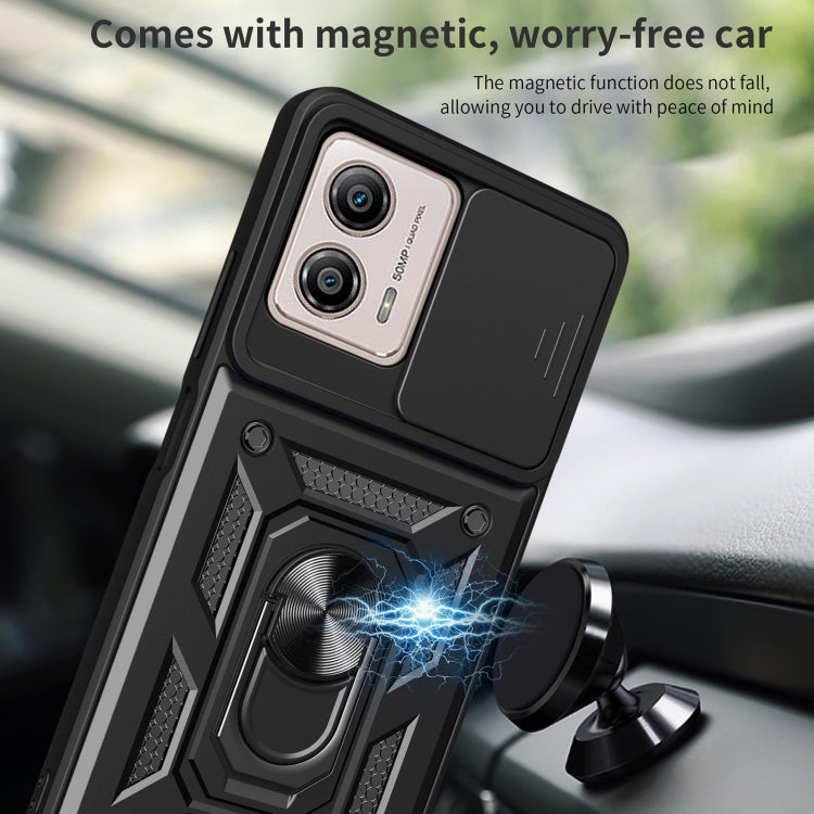 SLIDING ARMOR Tvrdený kryt pre Motorola Moto G13 / G23 - červený