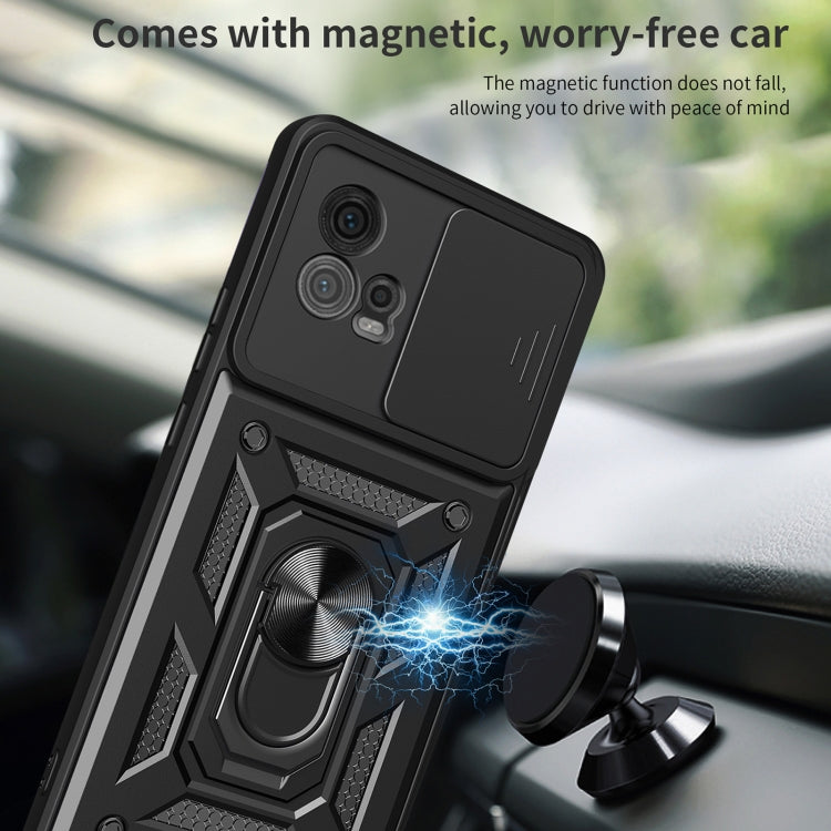 SLIDING ARMOR Tvrdený kryt pre Motorola Moto G72 - ružový