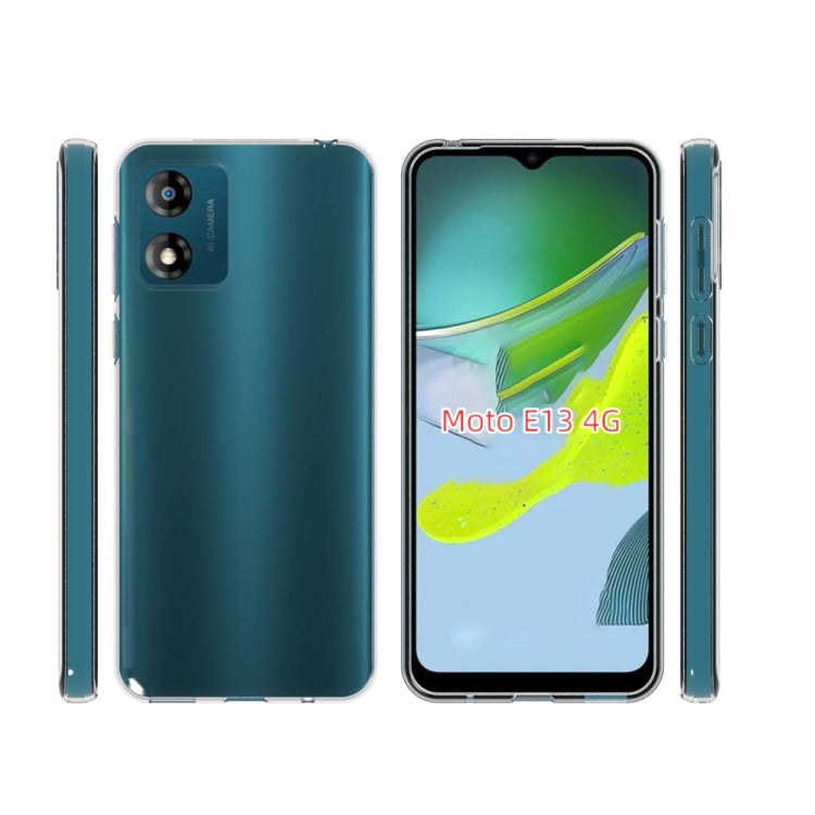 TRANSPARENTNÝ Silikónový obal pre Motorola Moto E13 - priesvitný