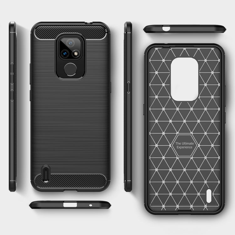 CARBON Zadný obal pre Motorola Moto E7 - modrý