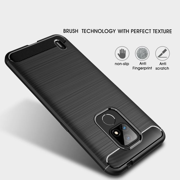CARBON Zadný obal pre Motorola Moto E7 - modrý