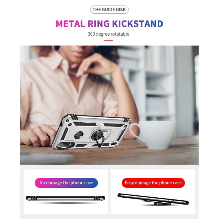 RING ARMOR Tvrdený kryt pre Motorola Moto E7 Power / E7i Power - sivý