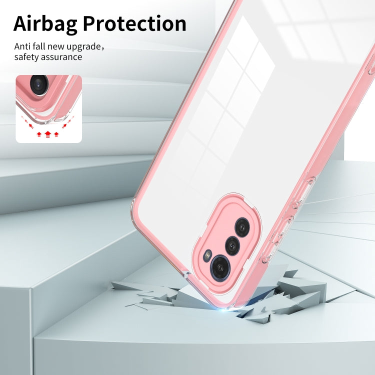 FRAME Zadný kryt pre Motorola Moto E32 / E32s - ružový