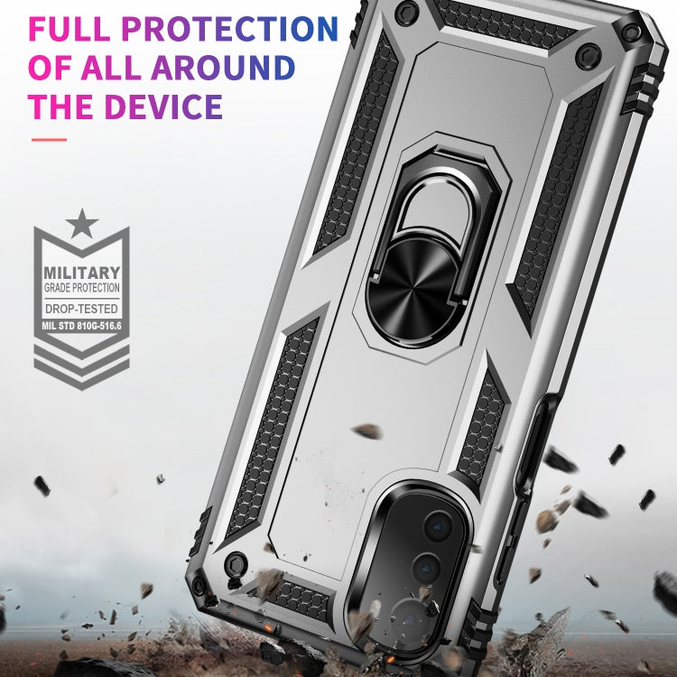 RING ARMOR Tvrdený kryt pre Motorola Moto E32 / E32s - sivý